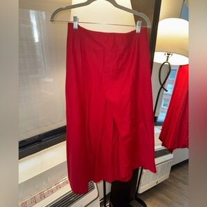 Vince Asymmetric Drape Skirt in Crimson. Never worn with tags on